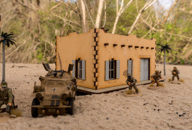 Pre Painted 28mm Middle Eastern Building - 28MPNT093amz