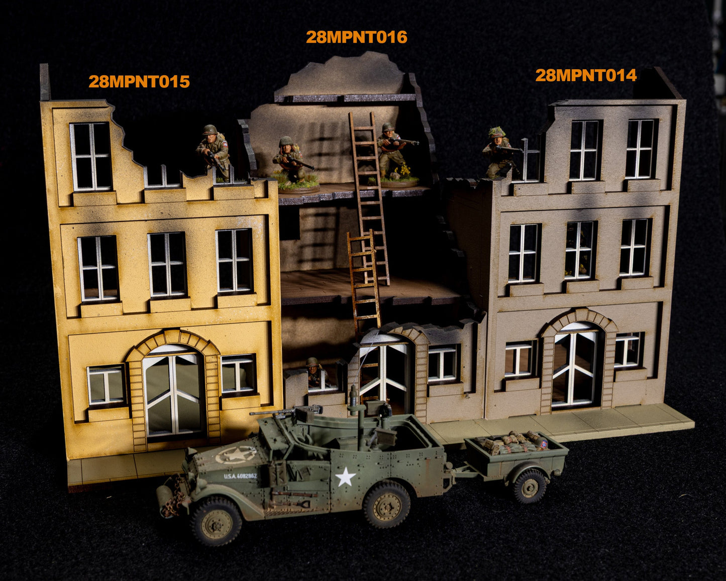 28mm European Building - 28MPNT516 (Painted and Assembled)