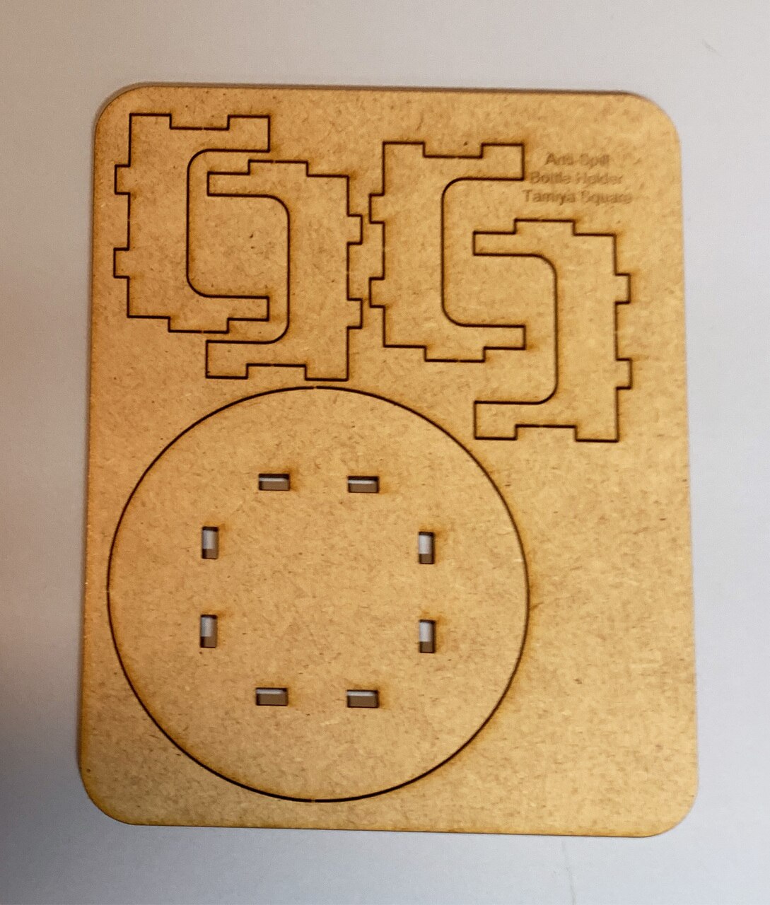 Anti-Spill Bottle Holder - Tamiya Square