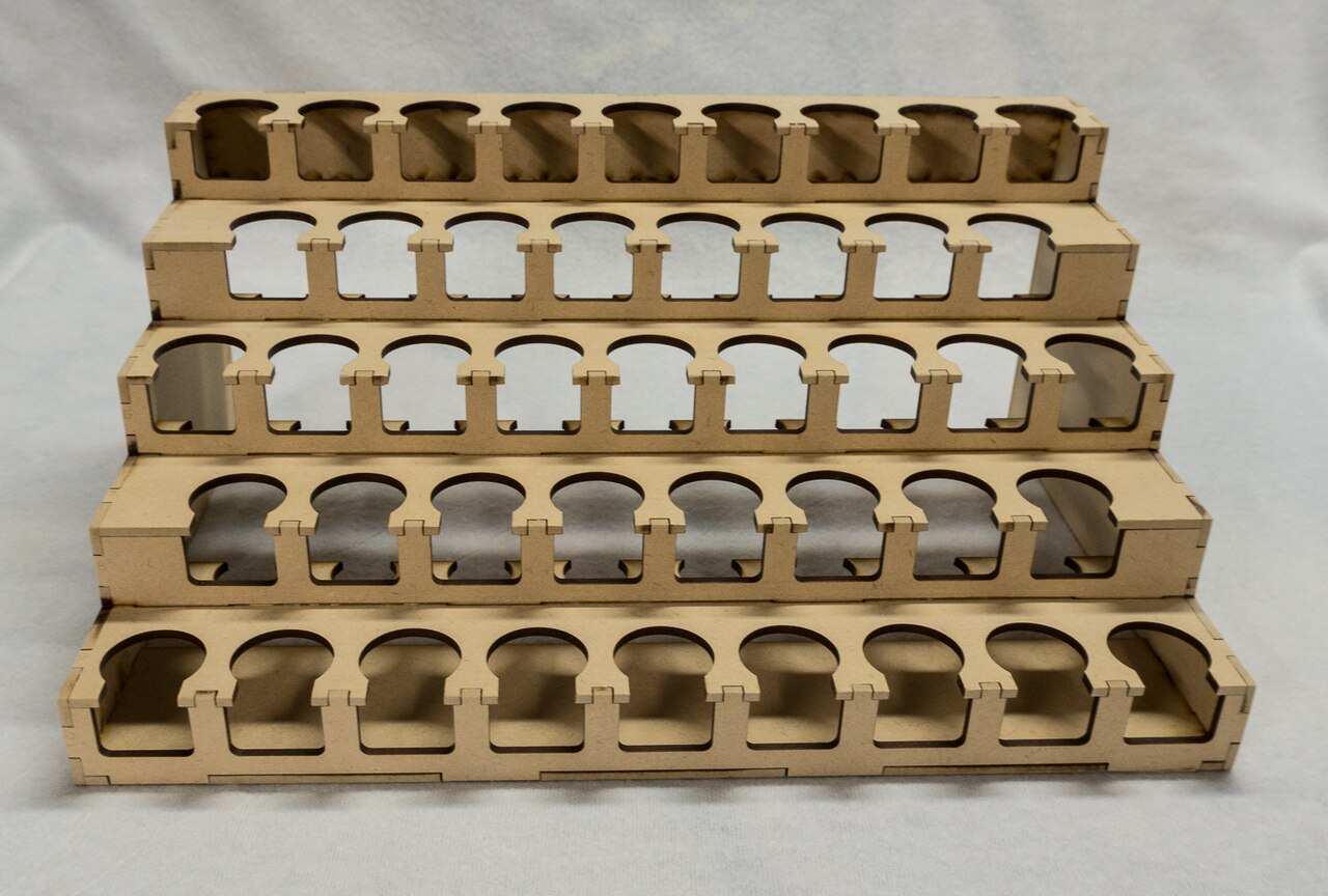 Paint Rack - 26mm "Upside Down", For Vallejo and Army Painter Style Dropper Bottles