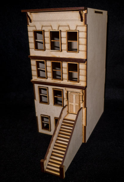 "Brownstone" Row House (MDF) - 28MMDF400