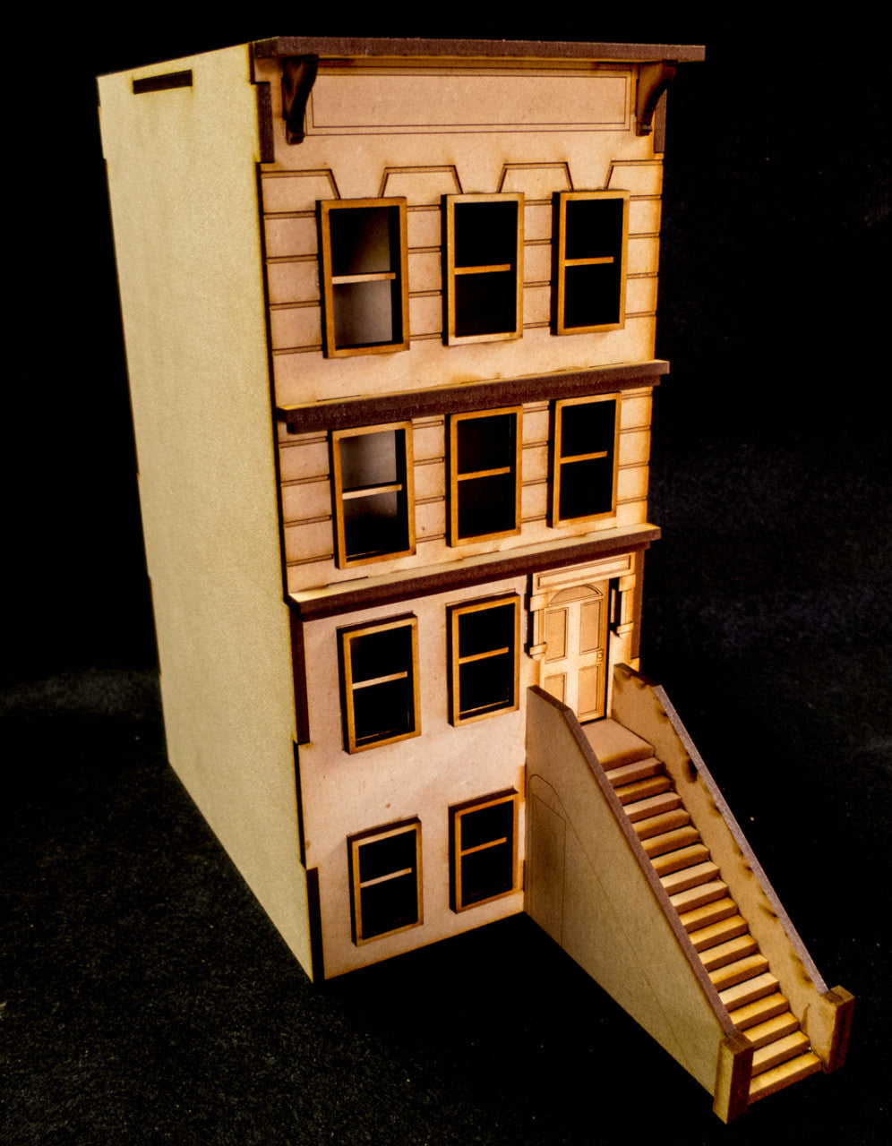 "Brownstone" Row House (MDF) - 28MMDF400