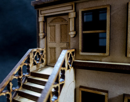 "Brownstone" Row House (MDF) - 28MMDF402