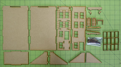 "Brownstone" Row House (MDF) - 28MMDF403