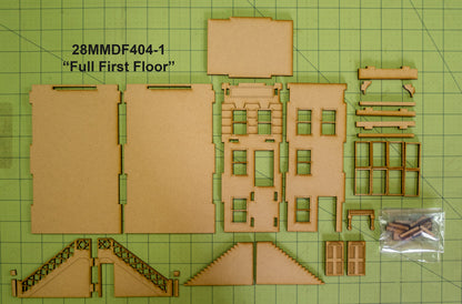 "Brownstone" Row House (MDF) - 28MMDF404