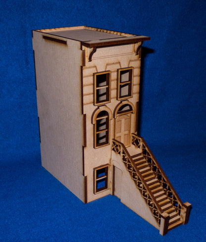 "Brownstone" Row House (MDF) - 28MMDF405