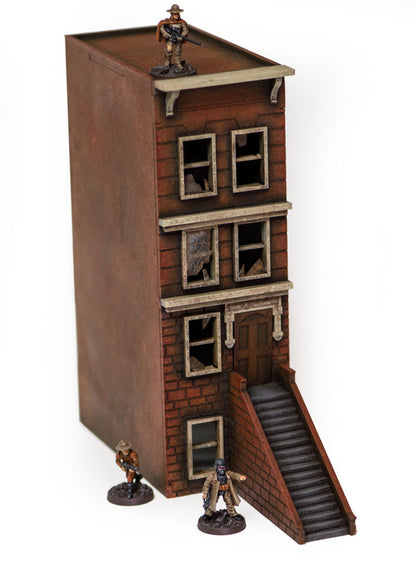 "Brownstone" Row House (MDF) - 28MMDF406