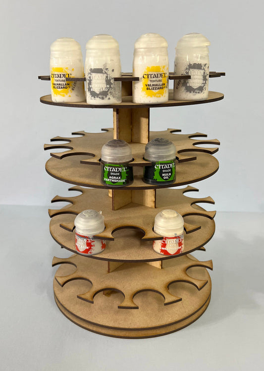 Rotating Paint Rack - For 34mm Paint Pots (GW, Citadel)