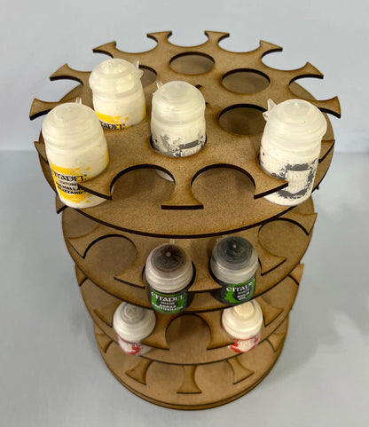 Rotating Paint Rack - For 34mm Paint Pots (GW, Citadel)