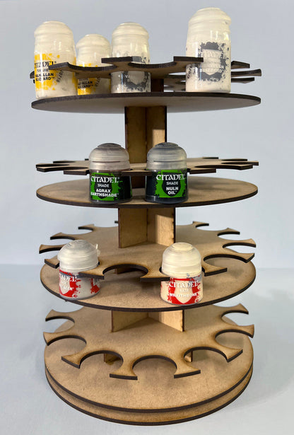 Rotating Paint Rack - For 34mm Paint Pots (GW, Citadel)