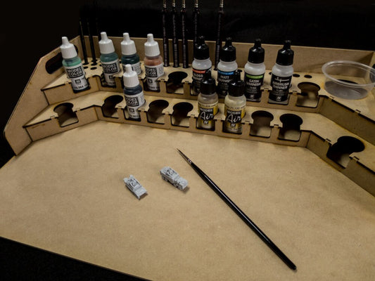 Painting Station - 26mm, For Vallejo and Army Painter Style Dropper Bottles