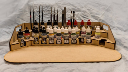 Painting Station - 26mm V2, For Vallejo and Army Painter Style Dropper Bottles