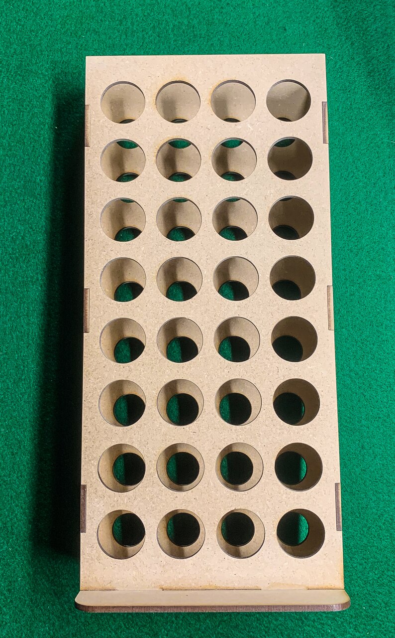 Vertical Paint Rack, Half - 26mm, For Vallejo and Army Painter Style Dropper Bottles