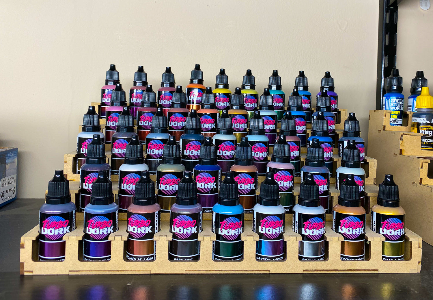 Dropper Paint Rack Paint Rack - For Turbo Dork Style Dropper Bottles – The Alternate Realm